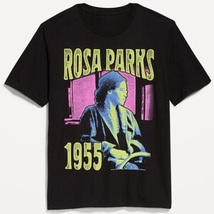 Black Graphic Tee - Rosa Parks 1955